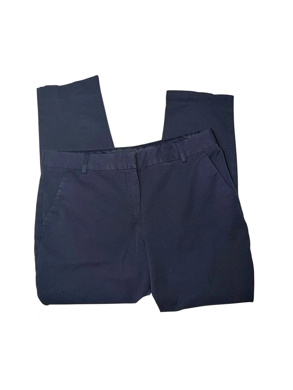 Express Columnist Ankle Mid Rise Women's Blue Trousers Size 12P/12R